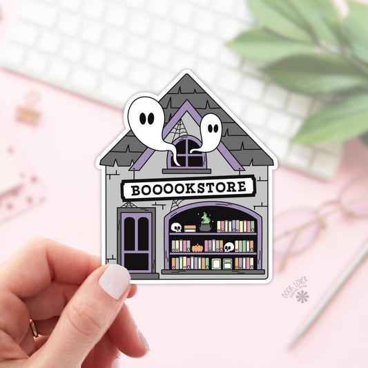 Halloween Ghost Spooky Bookstore Stickers / Bookish Stickers / Book Lover Gift / Bookish Merch / Kindle Sticker / Smut Reader