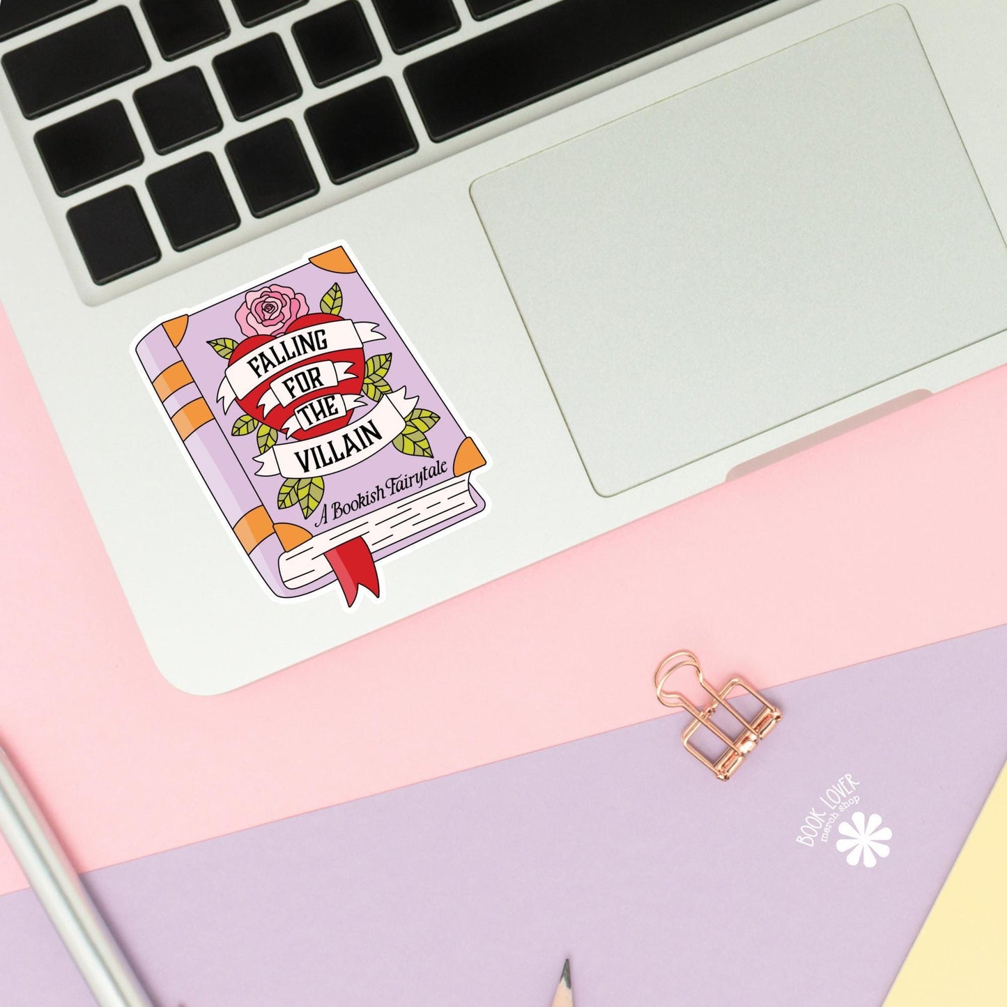 Falling for The Villain Stickers / Bookish Stickers / Book Lover Gift / Bookish Merch / Kindle Sticker / Smut Reader / Reading Lover