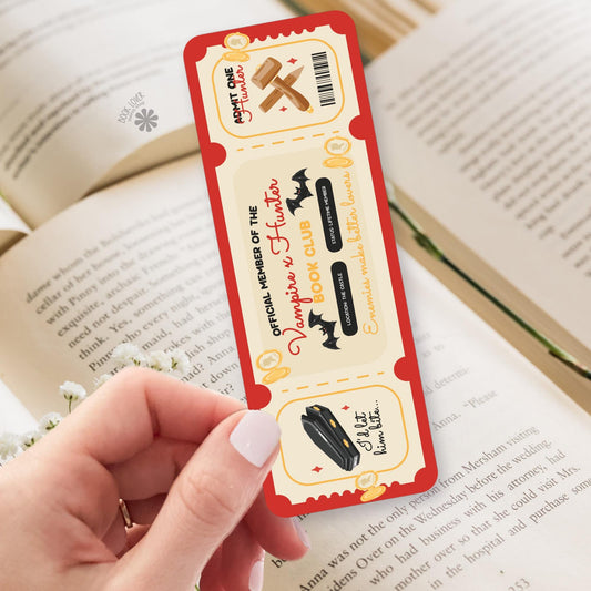 Vampire Hunter bookmark, double sided