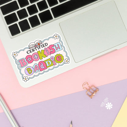 Certified Bookish Baddie Stickers / Bookish Stickers / Book Lover Gift / Bookish Merch / Kindle Sticker / Smut Reader / Reading Lover