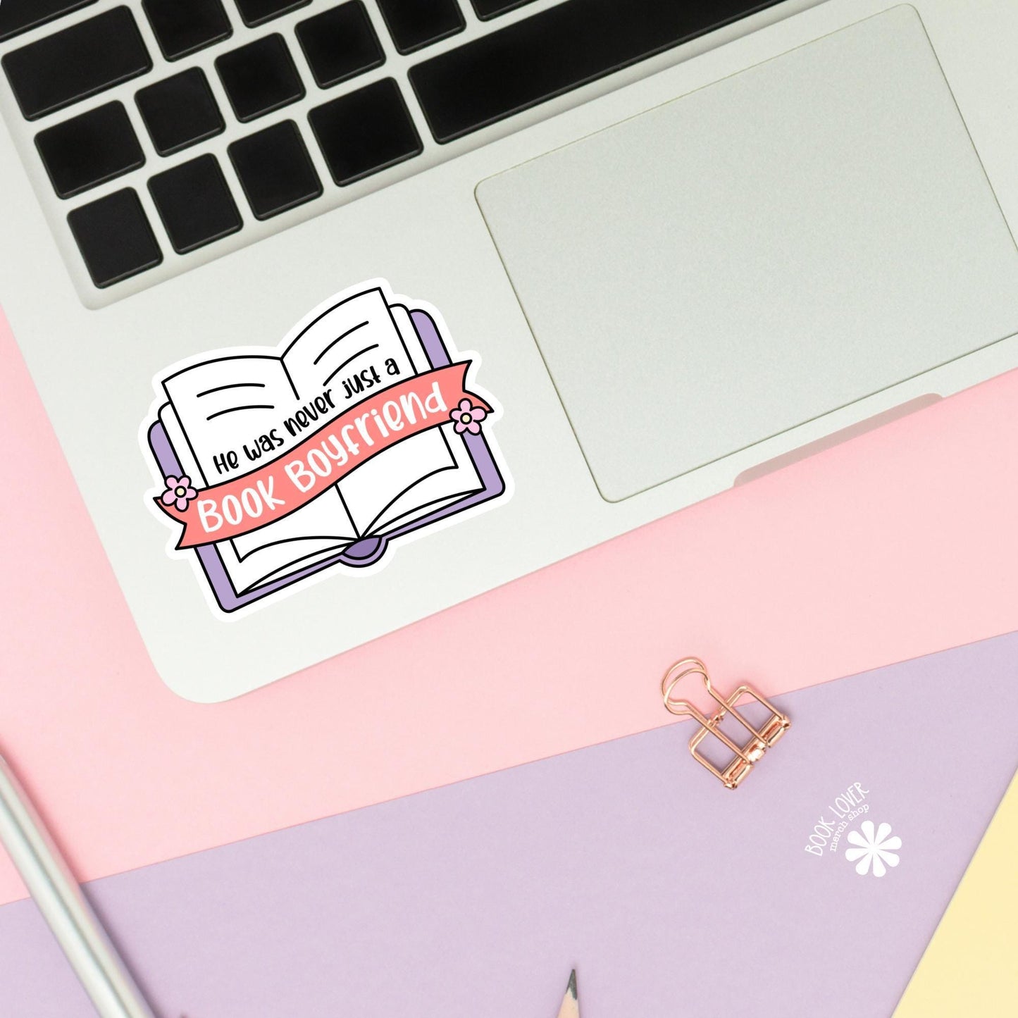 He Was Never Just A Book Boyfried Stickers / Bookish Stickers / Book Lover Gift / Bookish Merch / Kindle Sticker / Smut Reader / Reading