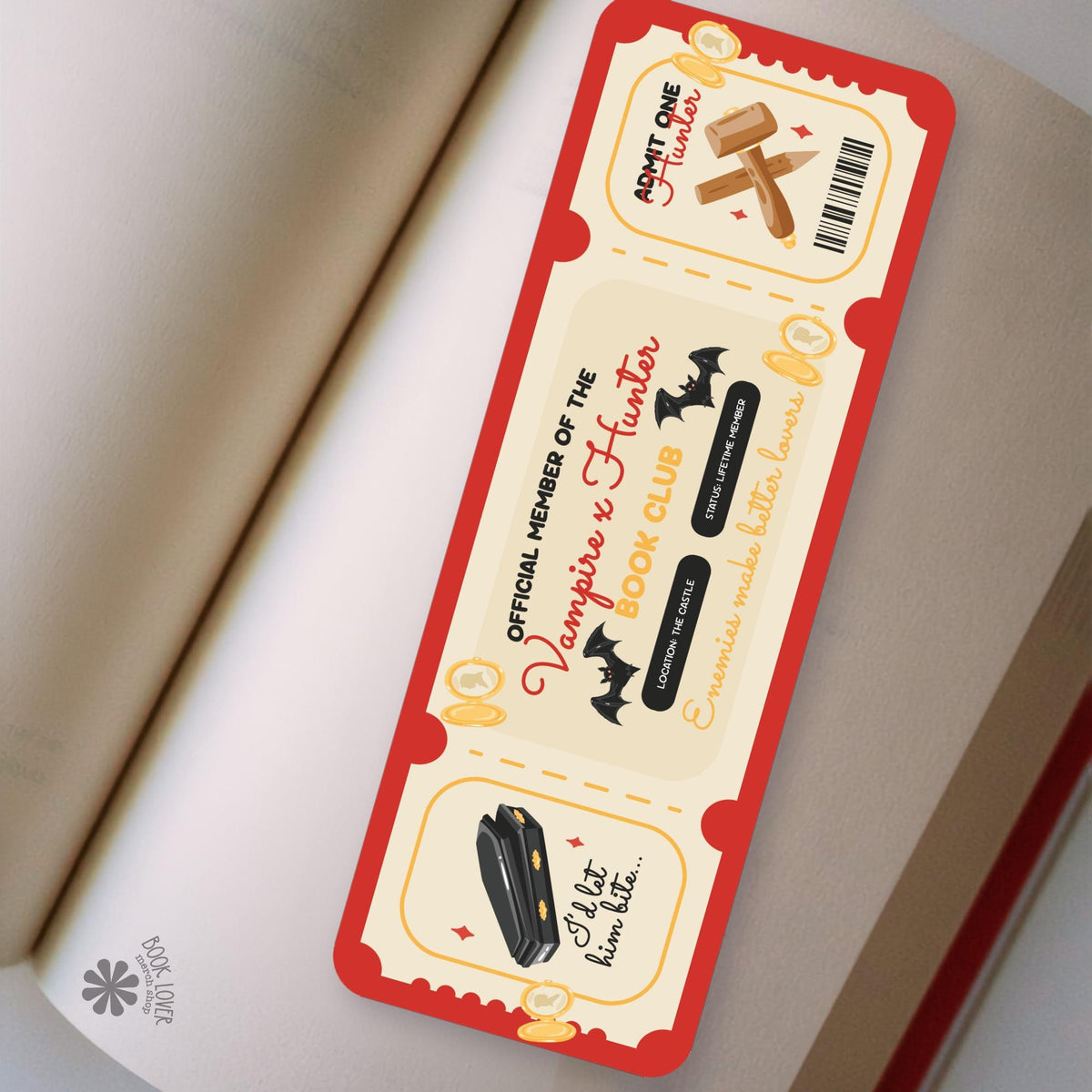 Vampire Hunter bookmark, double sided, view 2
