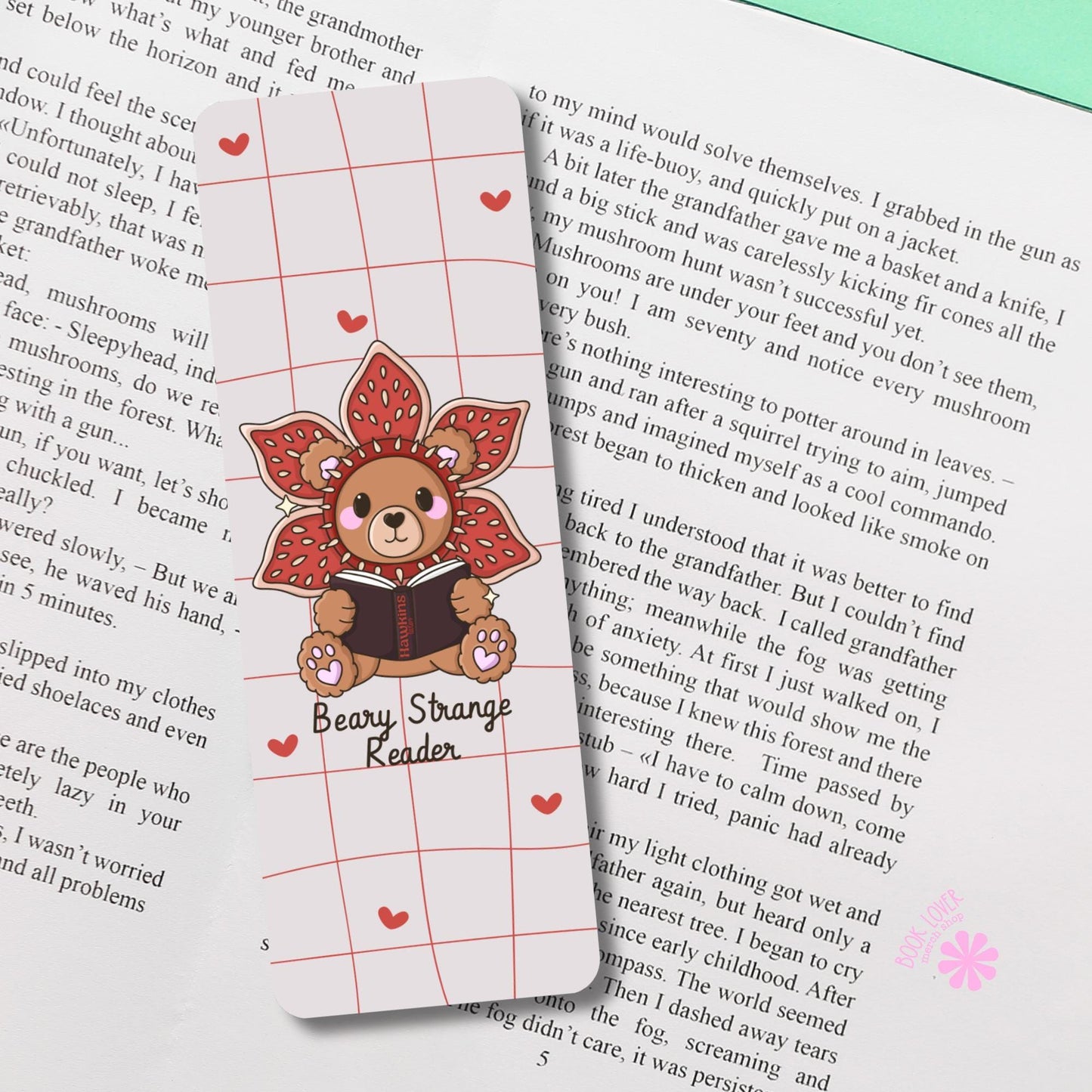 Beary Strange Reader Bookmark / Bear Bookish Bookmark / Book Lover Gift / Bookish Merch / Smut Reader / Reading Lover