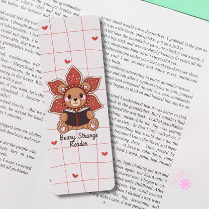Beary Strange Reader Bookmark / Bear Bookish Bookmark / Book Lover Gift / Bookish Merch / Smut Reader / Reading Lover