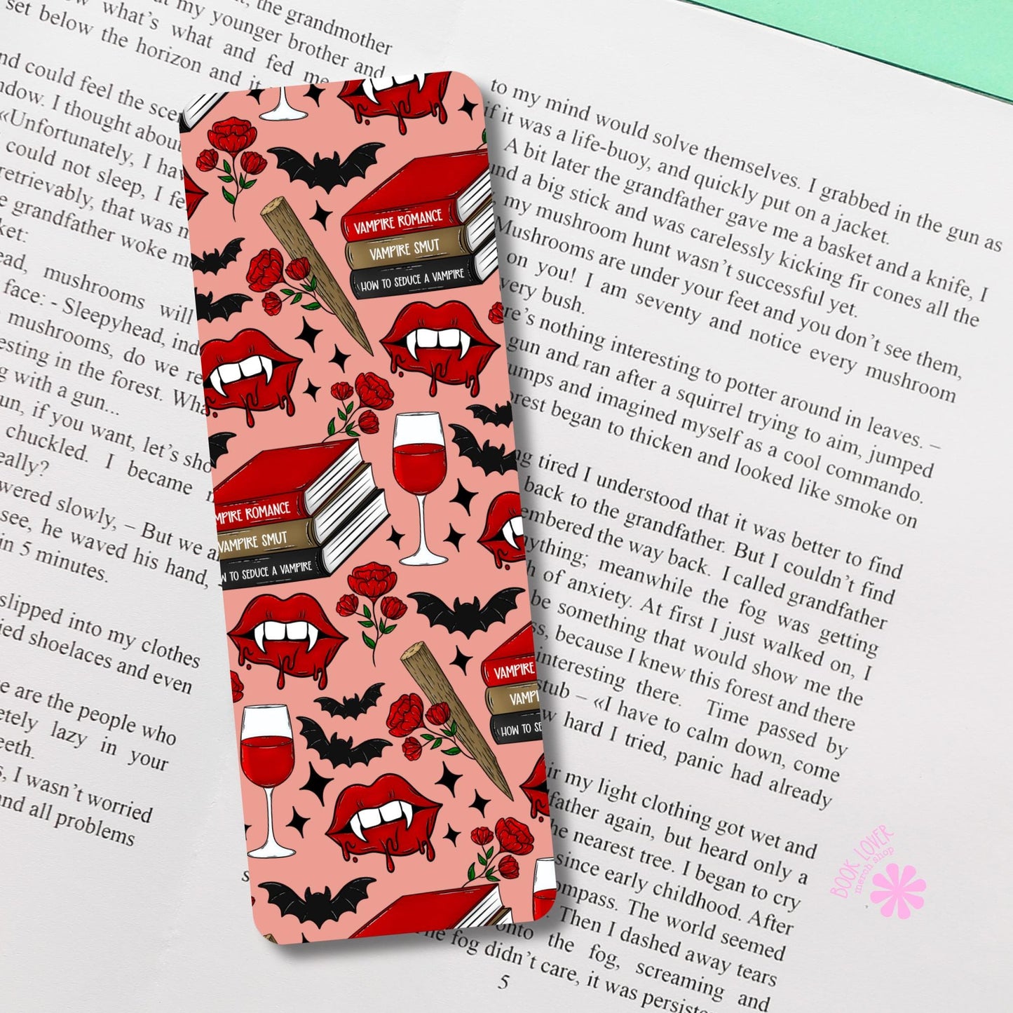 Vampire Romance Bookmark / Vampire Bookish Bookmark / Book Lover Gift / Bookish Merch / Smut Reader / Reading Lover