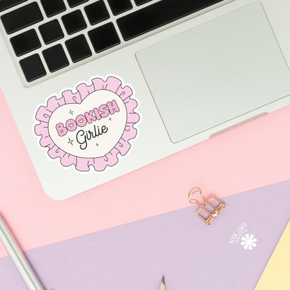 Bookish Girlie Stickers / Bookish Stickers / Book Lover Gift / Bookish Merch / Kindle Sticker / Smut Reader / Reading Lover / E-Reader