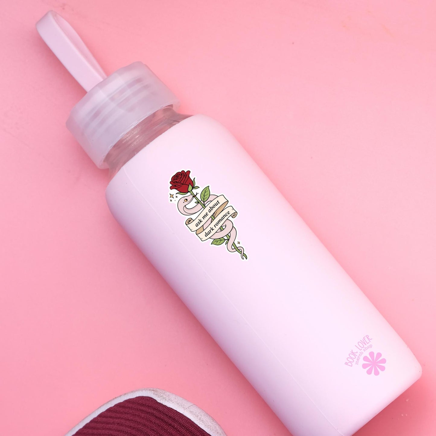 Ask Me About Dark Romance Stickers / Bookish Stickers / Book Lover Gift / Bookish Merch / Kindle Sticker / Reading Lover