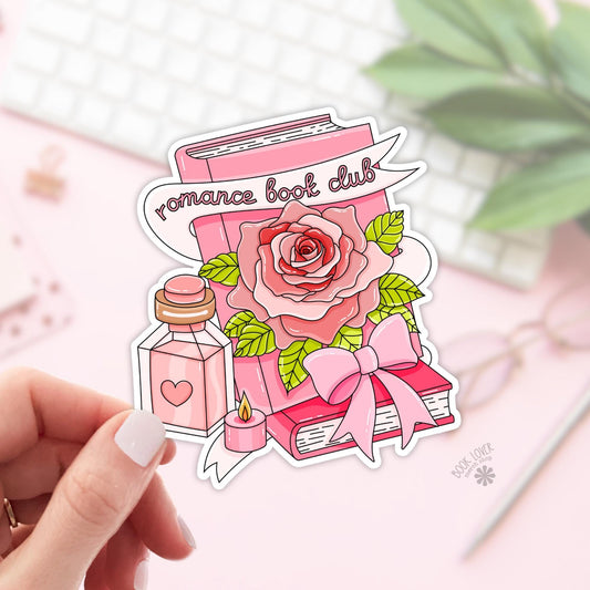 Romance Book Club Stickers / Bookish Stickers / Book Lover Gift / Bookish Merch / Kindle Sticker / Smut Reader / Reading Lover / E-Reader