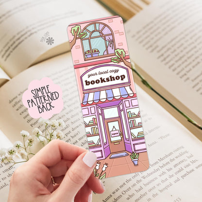 Cozy Bookstore Bookmark / Shop Local Bookish Bookmark / Book Lover Gift / Bookish Merch / Library Reading Lover
