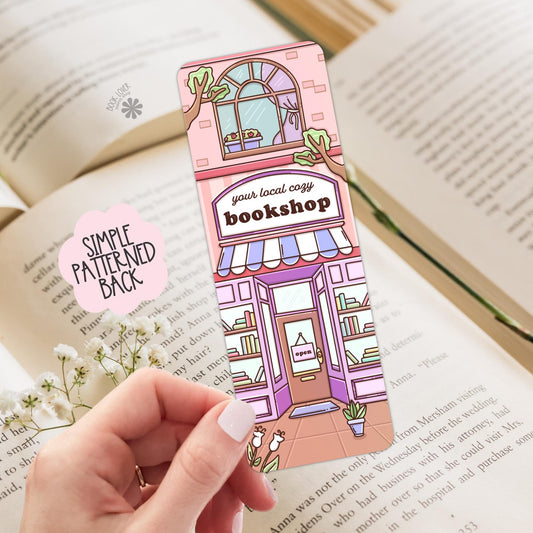 Cozy Bookstore Bookmark / Shop Local Bookish Bookmark / Book Lover Gift / Bookish Merch / Library Reading Lover