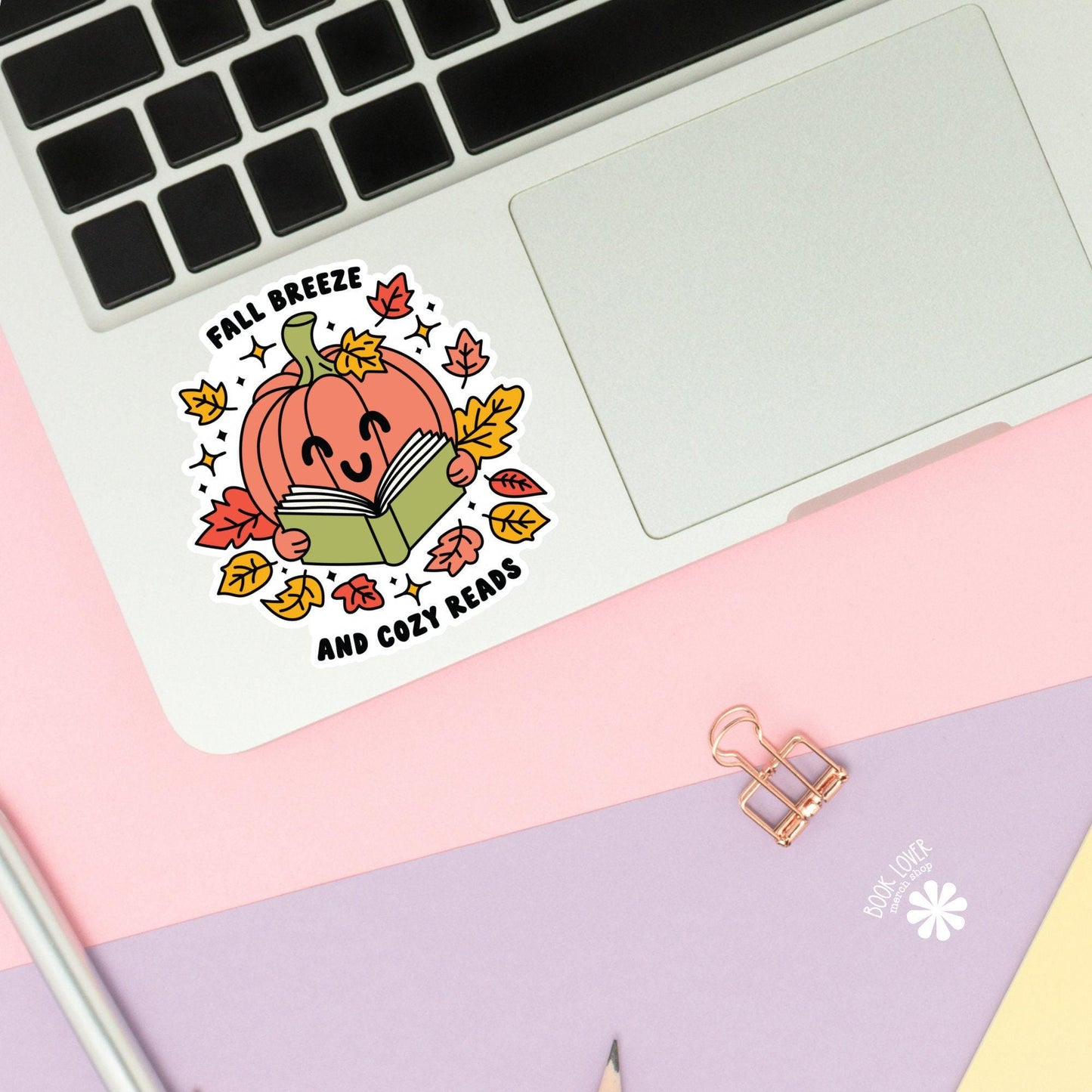 Fall Breeze and Cozy Reads Stickers / Bookish Stickers / Book Lover Gift / Bookish Merch / Kindle Sticker / Smut Reader / Reading Lover