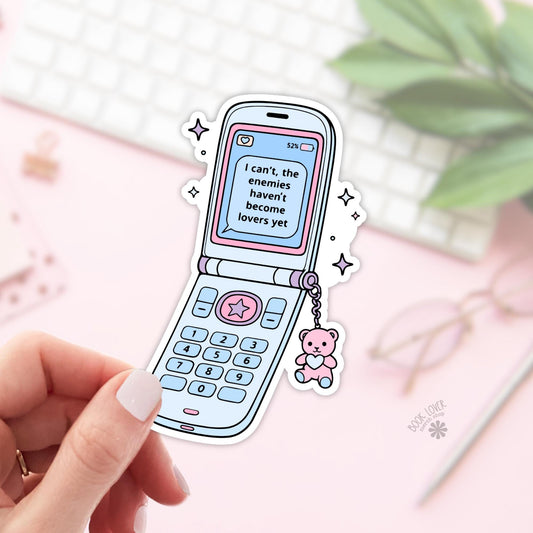 The Enemies Havent Become Lovers Stickers / Bookish Stickers / Book Lover Gift / Bookish Merch / Kindle Sticker / Reading Lover