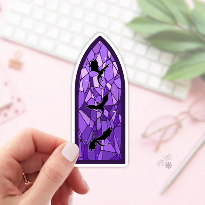 Stained Glass Dragons Stickers / Bookish Stickers / Book Lover Gift / Bookish Merch / Kindle Sticker / Fantasy Reader / Reading Lover