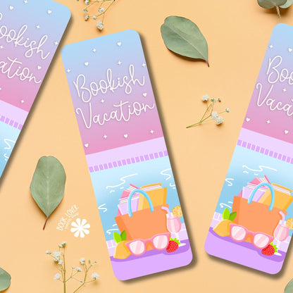 Bookish Vacation Bookmark / Summer Bookish Bookmark / Book Lover Gift / Bookish Merch / Smut Reader / Reading Lover