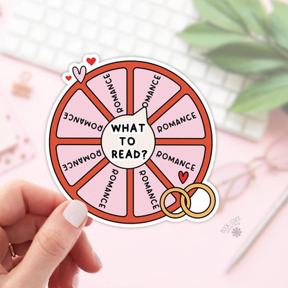 What to Read Romance Stickers / Bookish Stickers / Book Lover Gift / Bookish Merch / Kindle Sticker / Smut Reader / Reading Lover / E-Reader