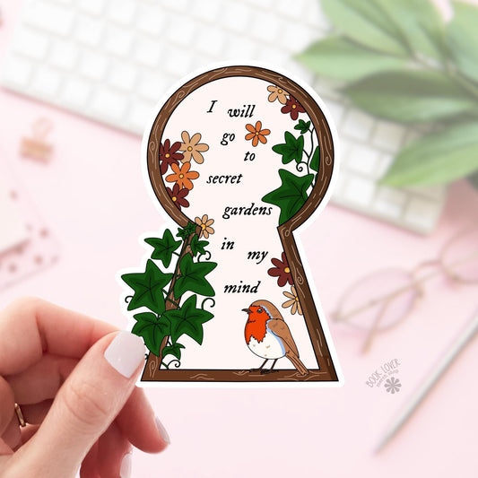 Secret Gardens Stickers / Bookish Stickers / Book Lover Gift / Bookish Merch / Kindle Sticker / Smut Reader / Reading Lover / E-Reader