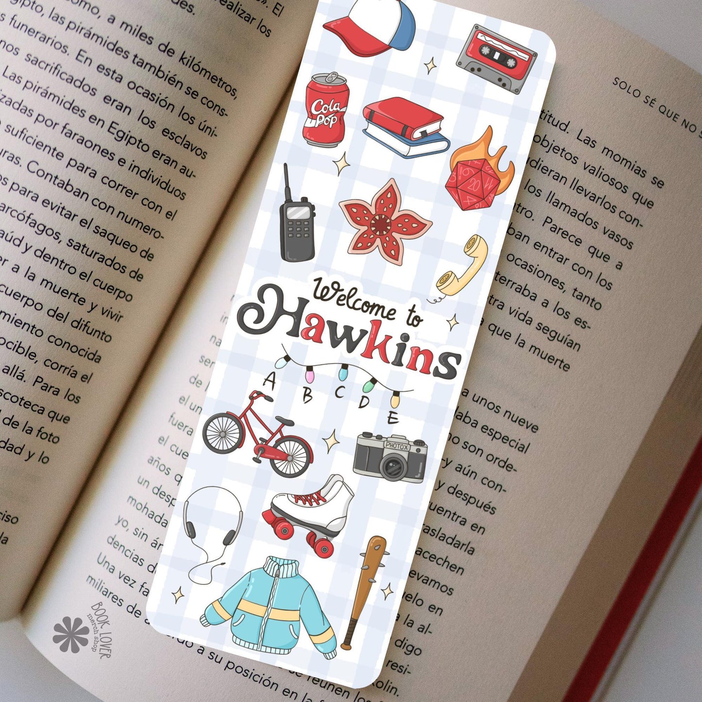 Welcome to Hawkins Bookmark / Strange Bookish Bookmark / Book Lover Gift / Sci-Fi Bookish Merch / Smut Reader / Reading Lover