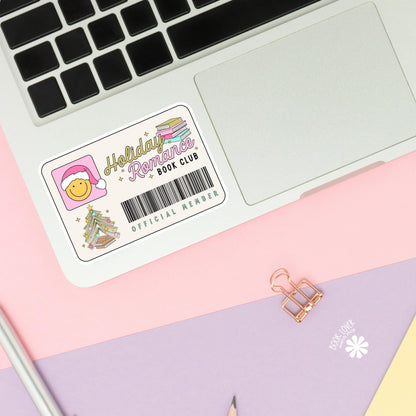 Holiday Romance Book Club Stickers / Christmas Bookish Stickers / Book Lover Gift / Bookish Merch / Kindle Sticker / Smut Reader