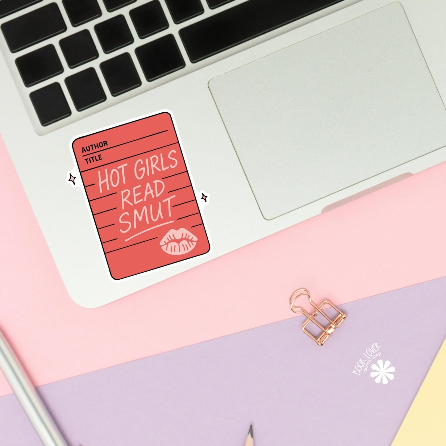 Hot Girls Read Smut Stickers / Bookish Stickers / Book Lover Gift / Bookish Merch / Kindle Sticker / Smut Reader / Reading Lover / E-Reader