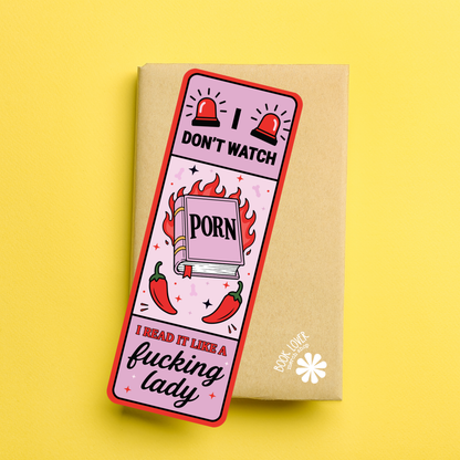 Spicy Book Bookmark - I Read It Like a Lady
