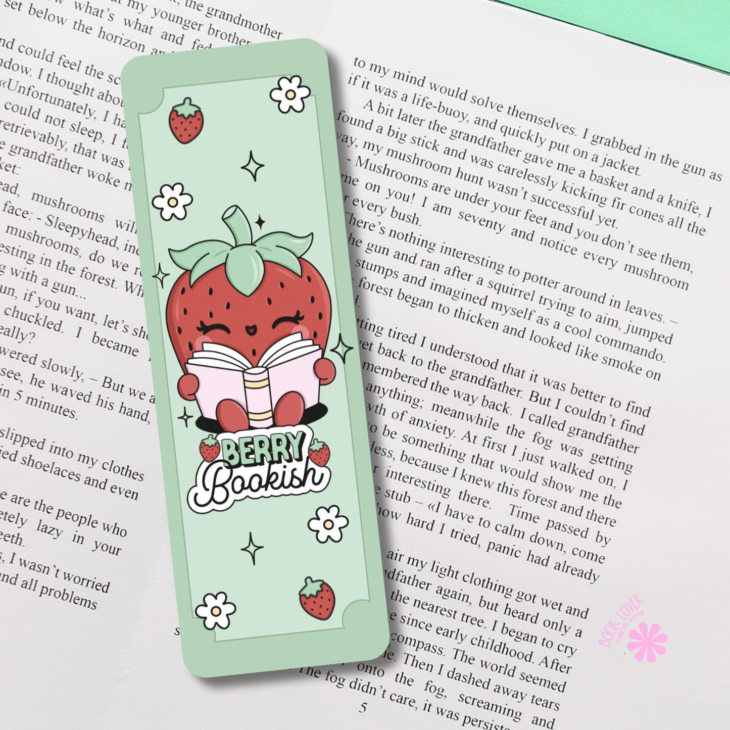 Berry Bookish Bookmark / Strawberry Bookish Bookmark / Book Lover Gift / Bookish Merch / Smut Reader / Reading Lover