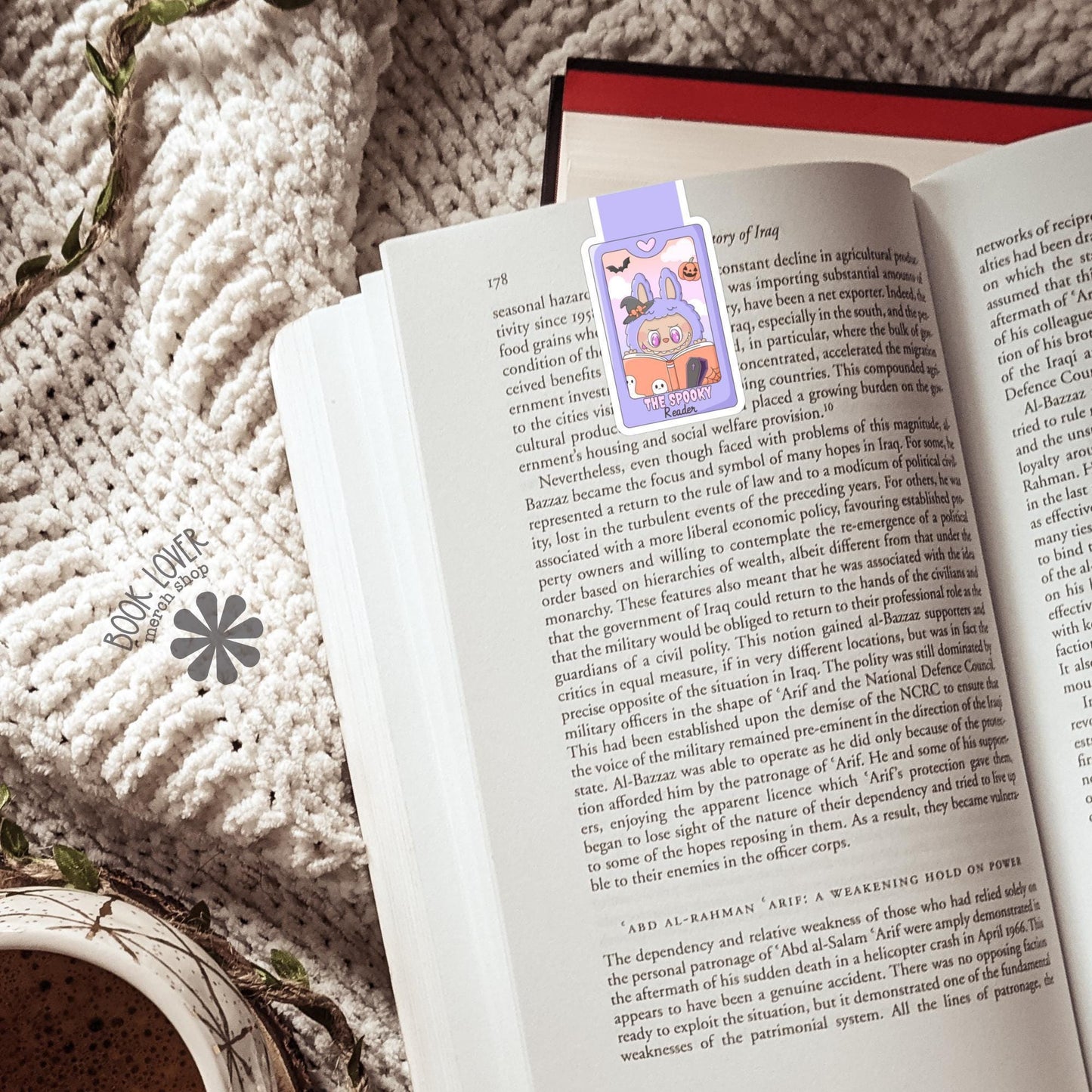 The Spooky Reader Magnetic Bookmark / Halloween Tarot Card Trinket Magnetic Bookmark / Book Lover Gift / Bookish Merch / Reading Lover