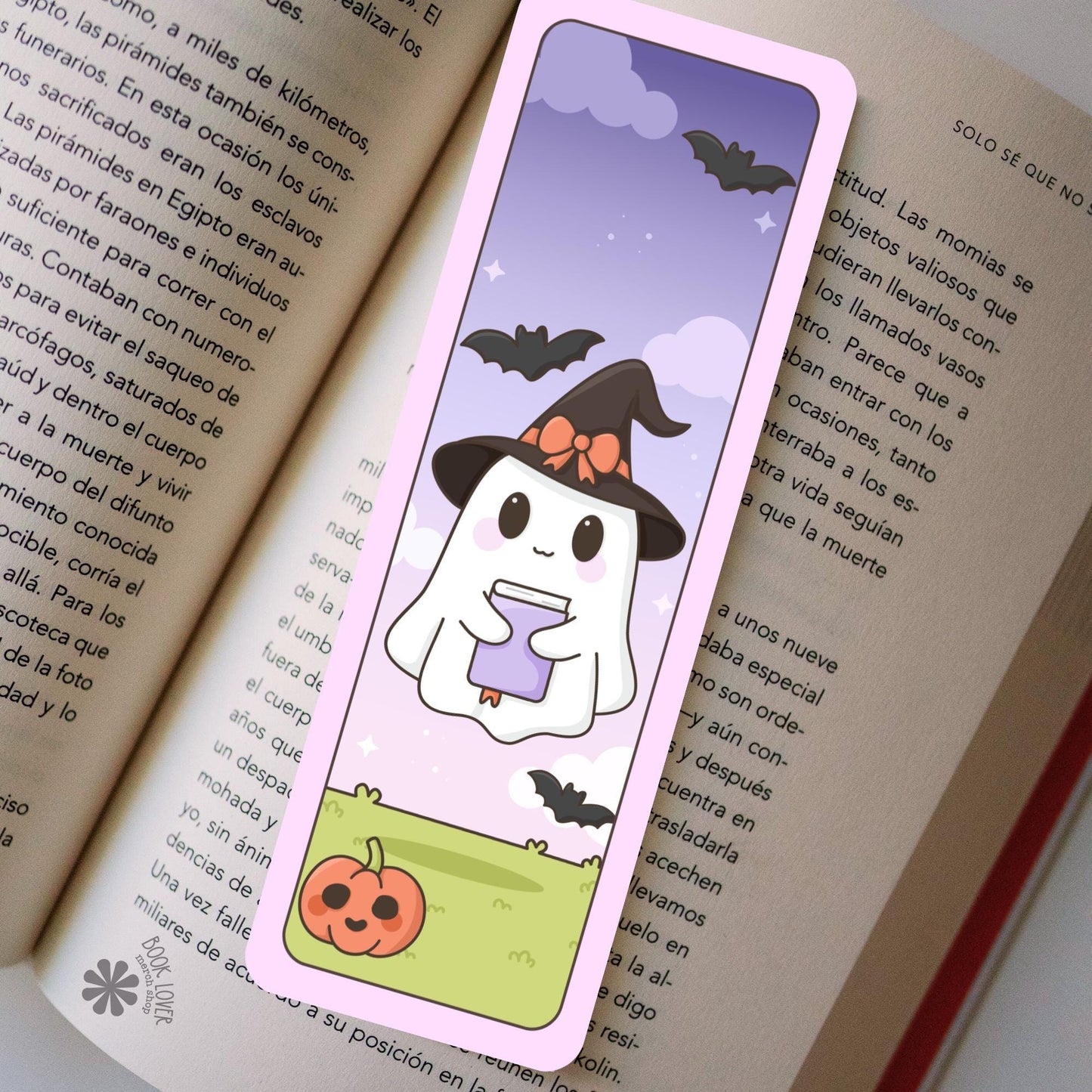 Cute Ghost Bookmark / Halloween Bookish Bookmark / Book Lover Gift / Bookish Merch / Fall Reader / Reading Lover