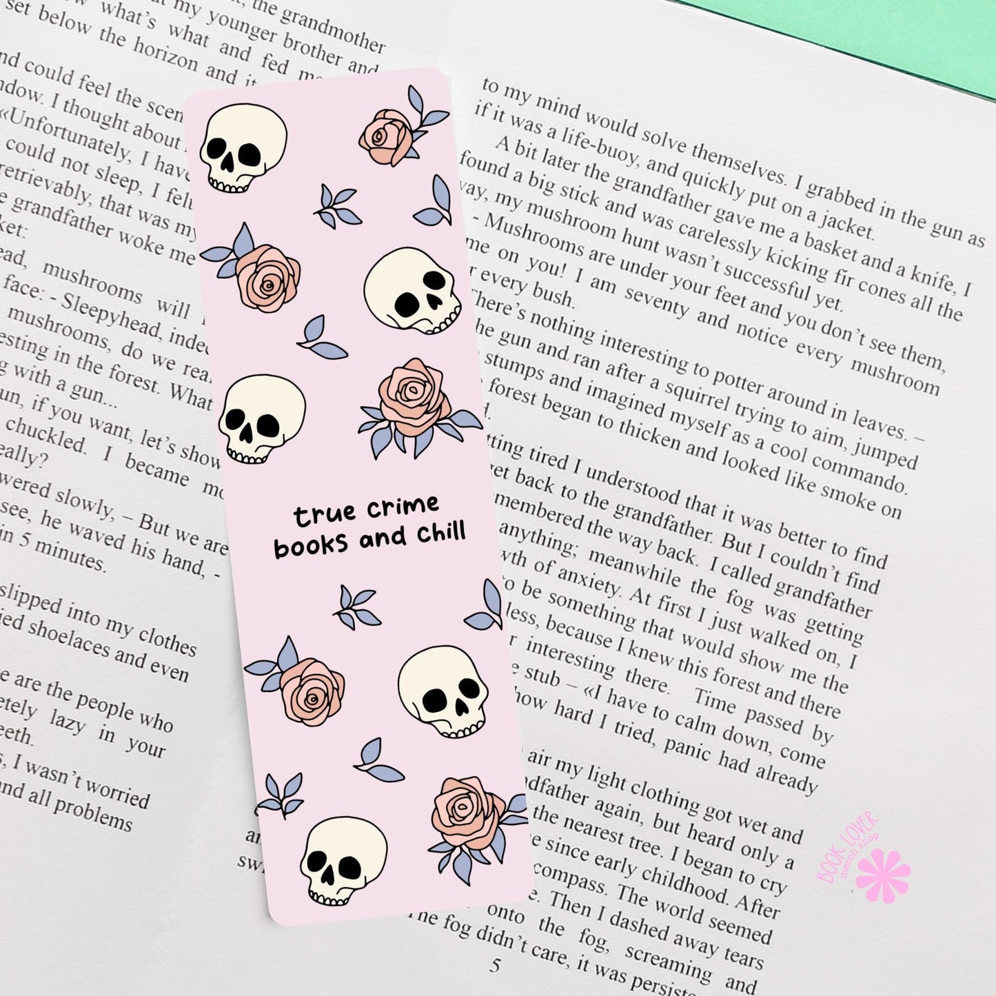 True Crime Bookmark / True Crime Books and Chill / Bookish Bookmark / Book Lover Gift / Bookish Merch / Smut Reader / Reading Lover