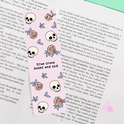 True Crime Bookmark / True Crime Books and Chill / Bookish Bookmark / Book Lover Gift / Bookish Merch / Smut Reader / Reading Lover