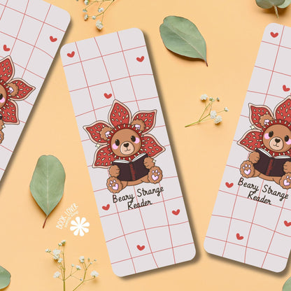 Beary Strange Reader Bookmark / Bear Bookish Bookmark / Book Lover Gift / Bookish Merch / Smut Reader / Reading Lover