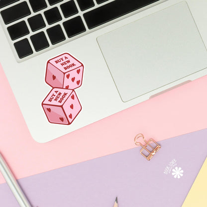 Buy A New Book Stickers / Bookish Stickers / Book Lover Gift / Bookish Merch / Kindle Sticker / Smut Reader / Reading Lover / E-Reader