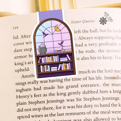 Fantasy Bookshelf Magnetic Bookmark / Bookish Bookmark / Dragon Bookmark / Book Lover Gift / Bookish Merch / Fantasy Reader / Reading Lover