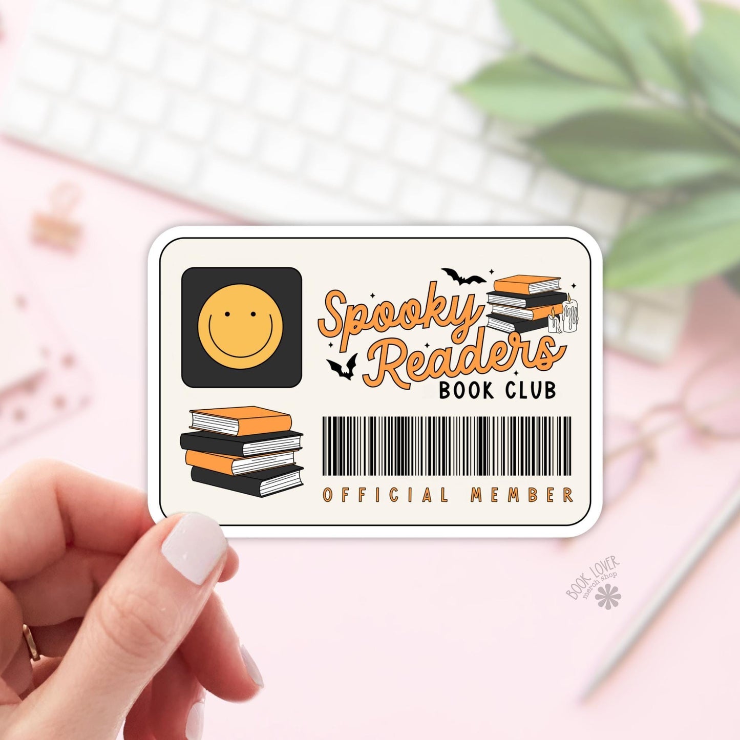 Halloween Spooky Readers Card Stickers / Bookish Stickers / Book Lover Gift / Bookish Merch / Kindle Sticker / Smut Reader / Reading Lover