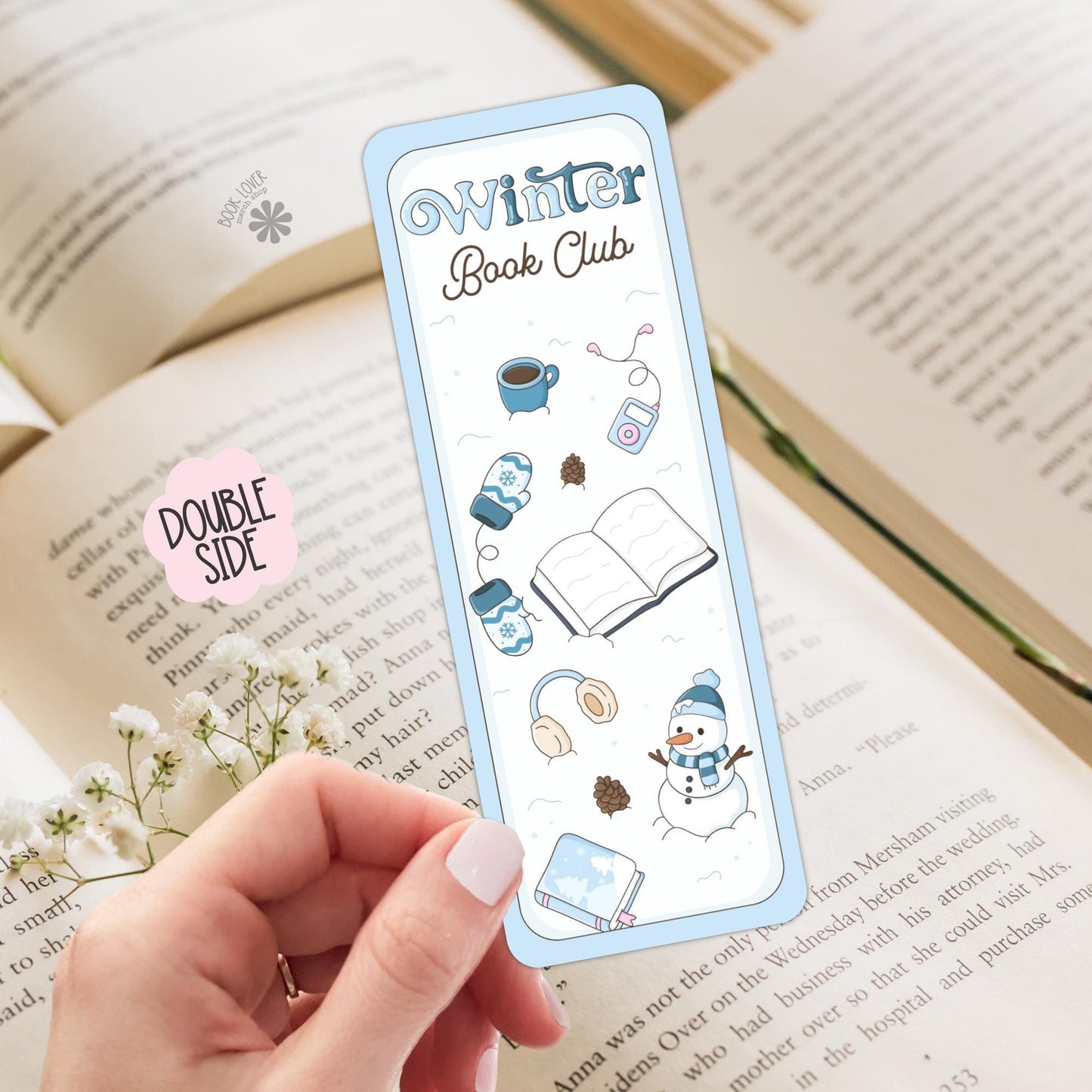 Winter Book Club Bookmark / Winter Bookish Bookmark / Book Lover Gift / Bookish Merch / Smut Reader / Reading Lover
