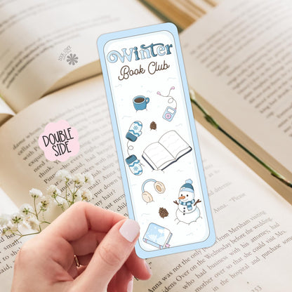Winter Book Club Bookmark / Winter Bookish Bookmark / Book Lover Gift / Bookish Merch / Smut Reader / Reading Lover
