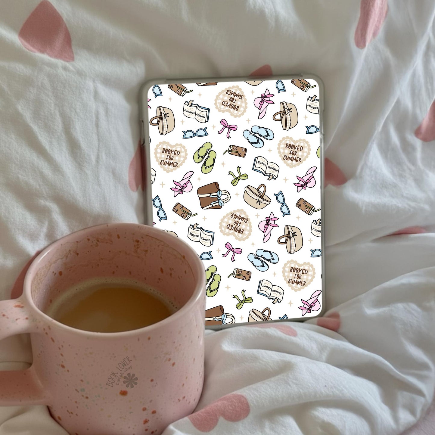 Booked for Summer Insert / Physical Product / Bookish Kindle Insert / Book Lover Gift / Bookish Merch / Vacation / Beach Reading Lover