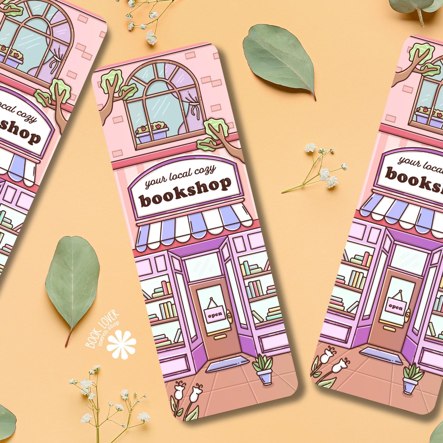 Cozy Bookstore Bookmark / Shop Local Bookish Bookmark / Book Lover Gift / Bookish Merch / Library Reading Lover