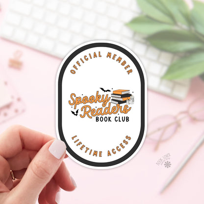Halloween Spooky Readers Book Club Stickers / Bookish Stickers / Book Lover Gift / Bookish Merch / Kindle Sticker / Smut Reader