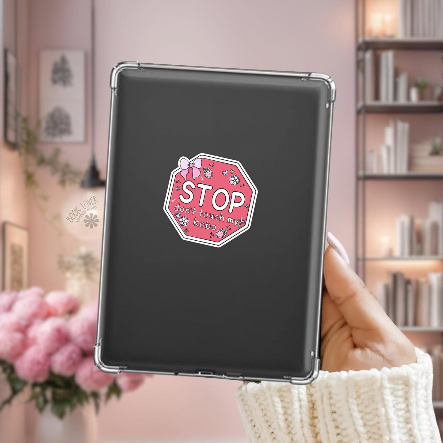 Stop Dont Touch My Kobo Stickers / Bookish Stickers / Book Lover Gift / Bookish Merch / Smut Reader / Reading Lover / E-Reader