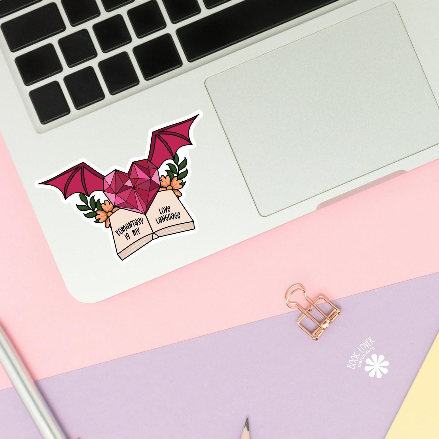 Romantasy is my Love Language Stickers / Bookish Stickers / Book Lover Gift / Bookish Merch / Kindle Sticker / Smut Reader / Reading Lover