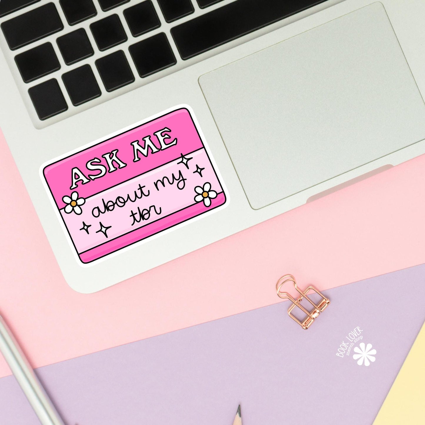 Ask Me About My TBR Stickers / Bookish Stickers / Book Lover Gift / Bookish Merch / Kindle Sticker / Smut Reader / Reading Lover / E-Reader