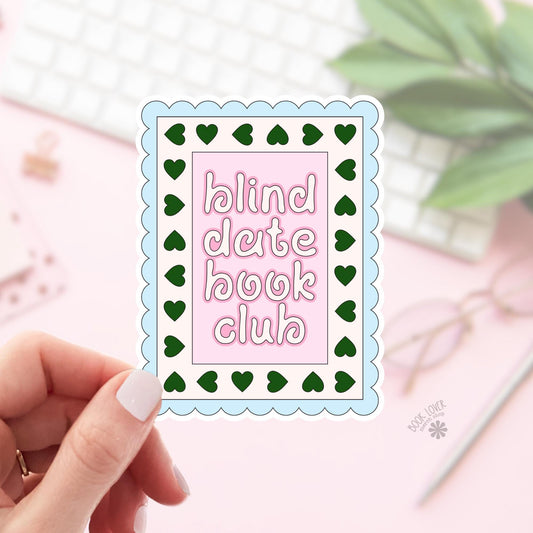 Blind Date Book Club Stickers / Bookish Stickers / Book Lover Gift / Bookish Merch / Kindle Sticker / Smut Reader / Reading Lover / E-Reader