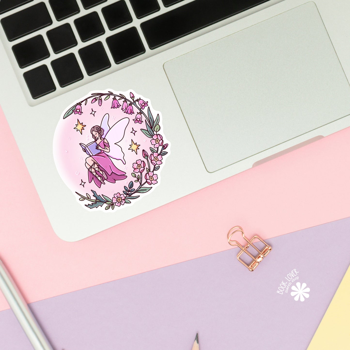 Pink Fairy Tale Bookish Sticker | Fantasy Reader Gift | Kindle