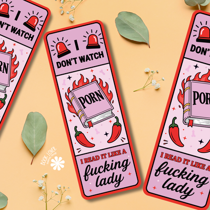Spicy Book Bookmark - I Read It Like a Lady