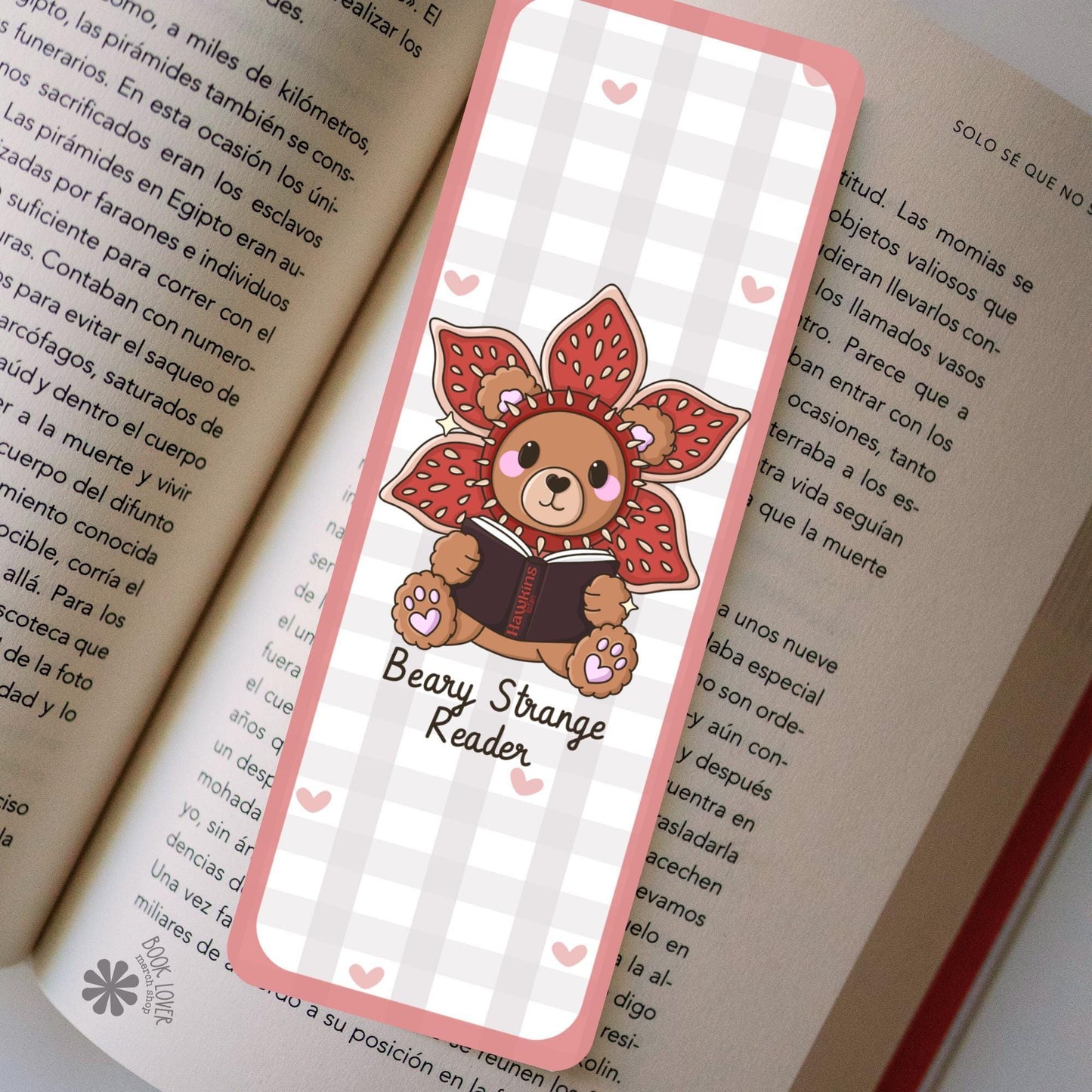 Beary Strange Reader Bookmark / Bear Bookish Bookmark / Book Lover Gift / Bookish Merch / Smut Reader / Reading Lover