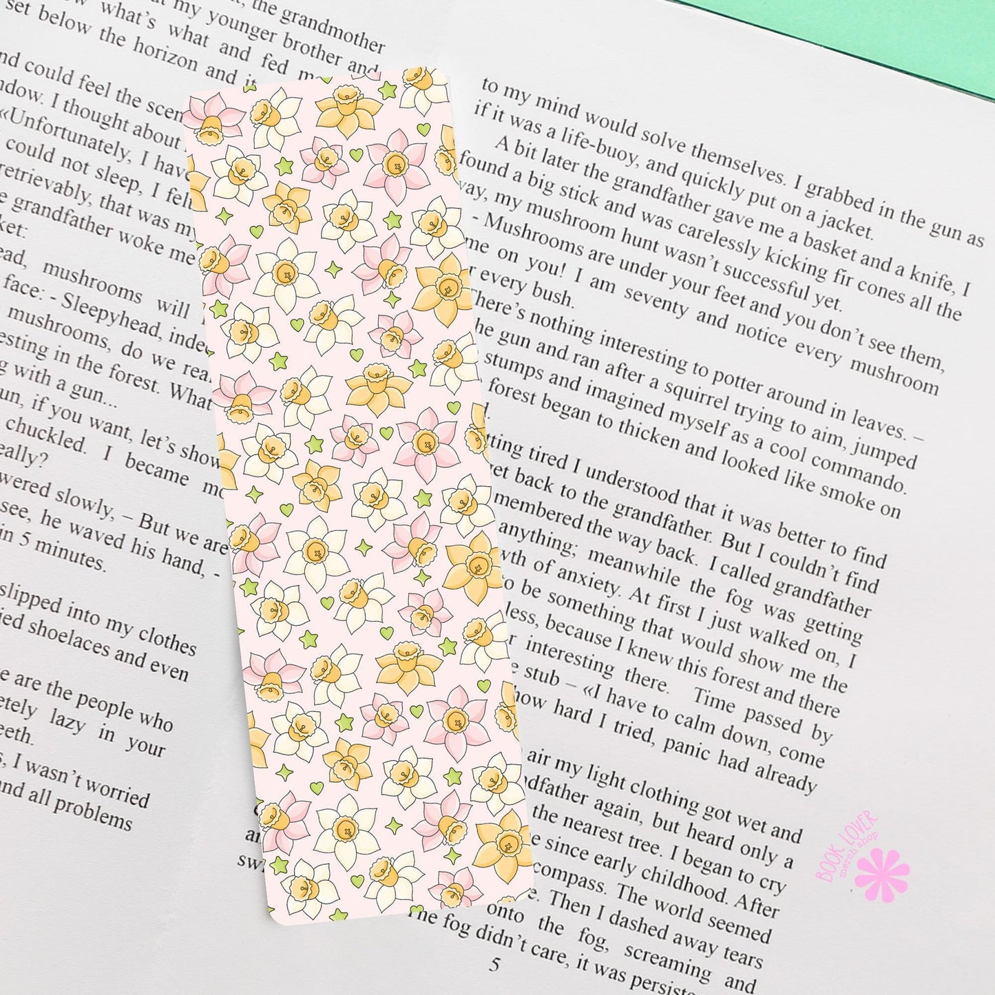The Daff Flower Bookmark / Floral Bookish Bookmark / Book Lover Gift / Bookish Merch / Smut Reader / Reading Lover
