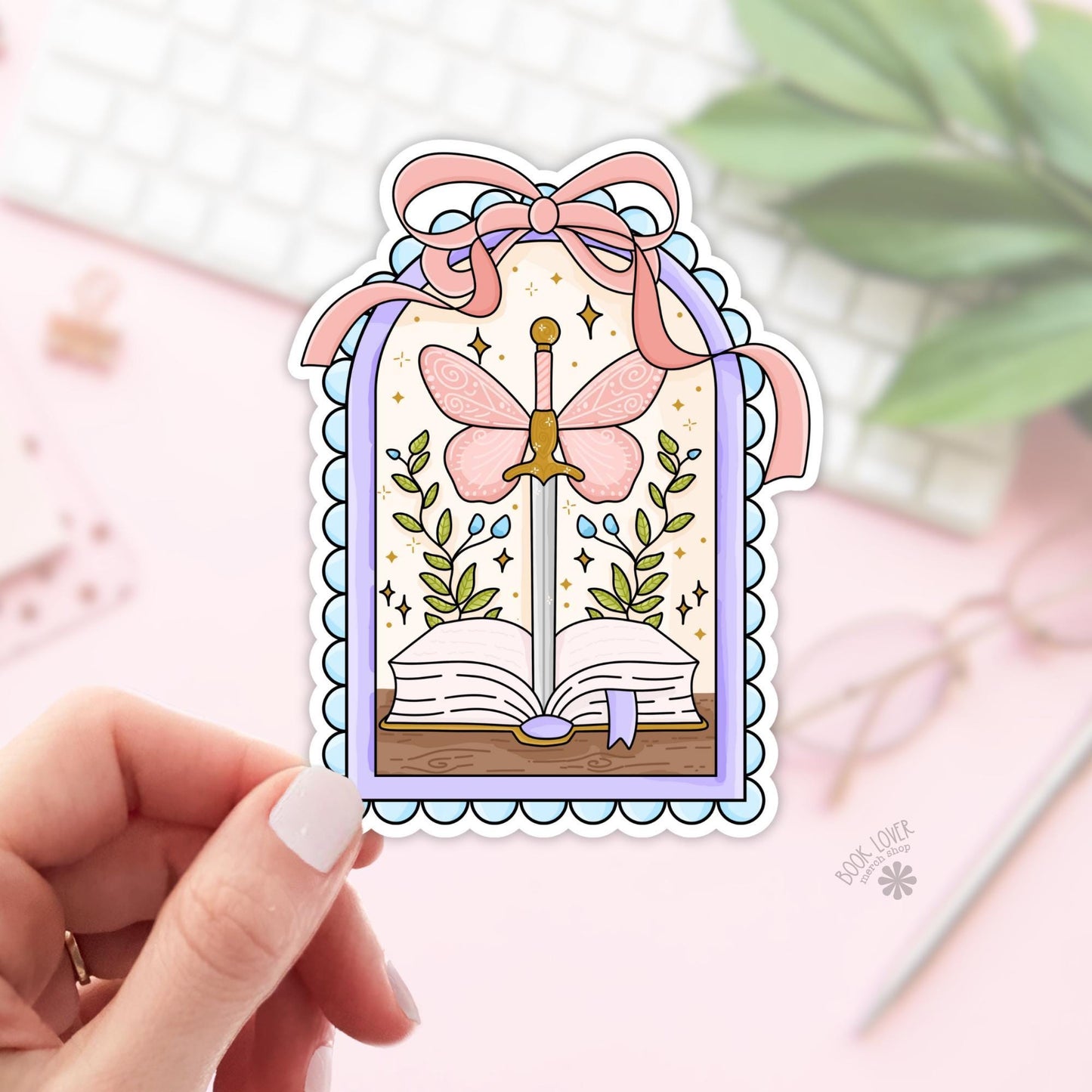 Fantasy Stickers / Bookish Stickers / Book Lover Gift / Bookish Merch / Kindle Sticker / Fantasy Reader / Reading Lover / E-Reader