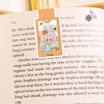 The Cozy Reader Magnetic Bookmark / Halloween Tarot Card Trinket Magnetic Bookmark / Book Lover Gift / Bookish Merch / Reading Lover