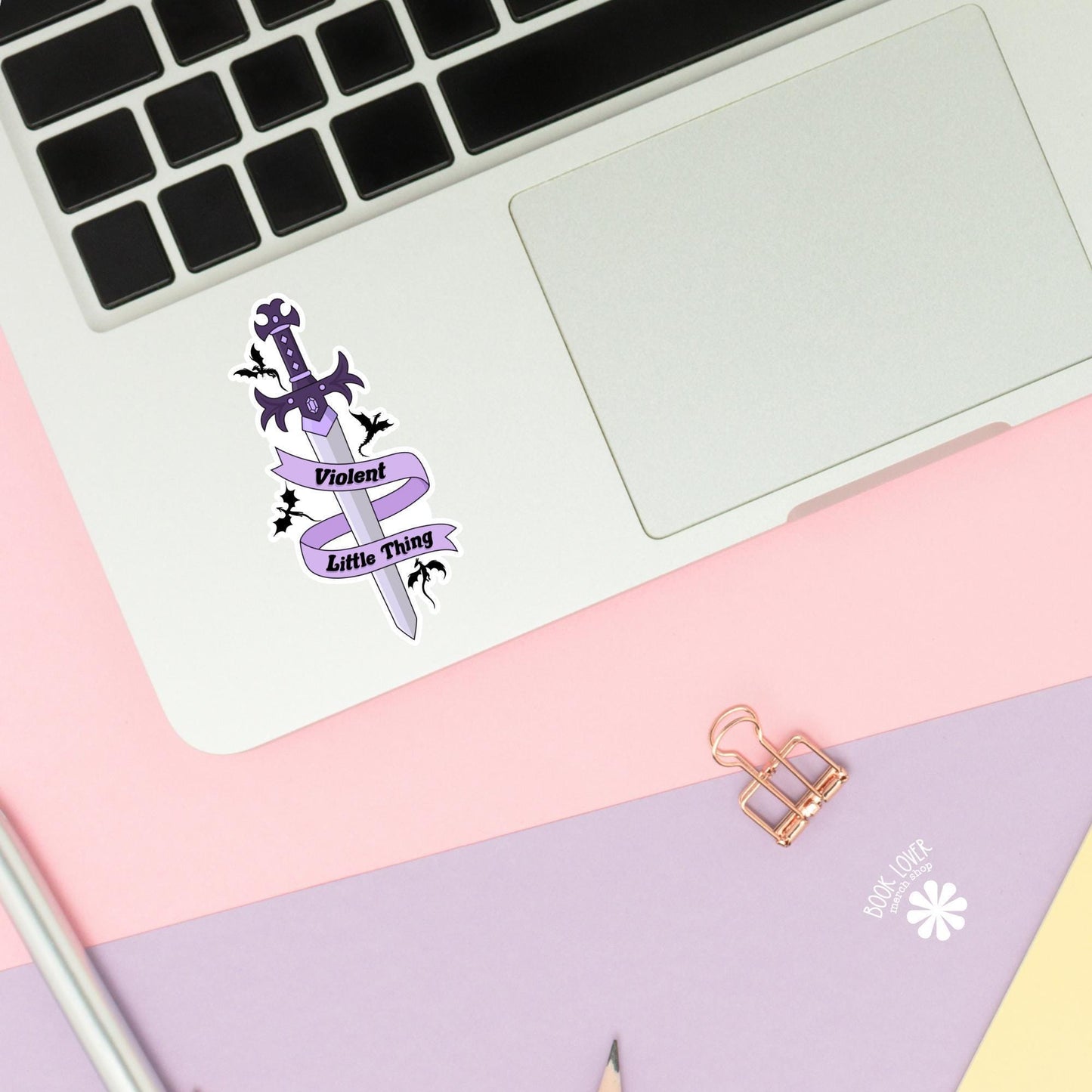 Violent Little Thing Stickers / Bookish Stickers / Book Lover Gift / Bookish Merch / Kindle Sticker / Smut Reader / Reading Lover / E-Reader