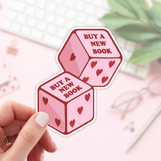 Buy A New Book Stickers / Bookish Stickers / Book Lover Gift / Bookish Merch / Kindle Sticker / Smut Reader / Reading Lover / E-Reader